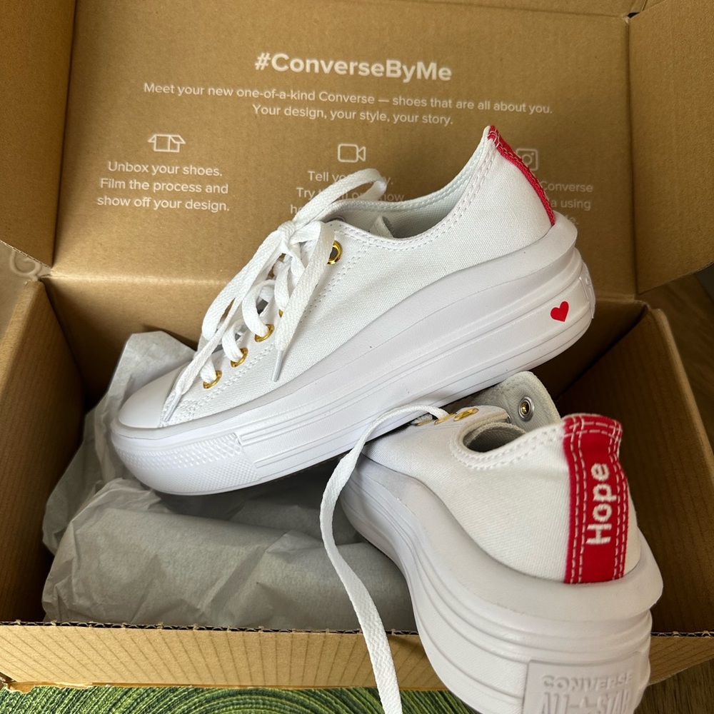 NIB Converse Chuck Taylor All Star Move Canvas Platform Custom Design 6.5-7